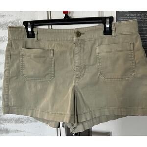 Women's  J crew Shorts ,Cotton ,sage  color Size-12